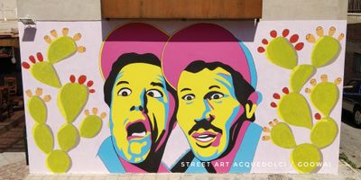 Street art Franco e Ciccio StreetArt Acquedolci